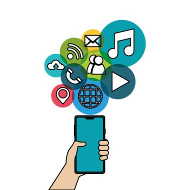 Sosyal medya ve multimedya vektör tasarımı