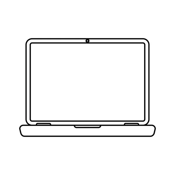 Isolated laptop vector design — Stock Vector