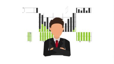 istatistik mali grafik ile işadamı