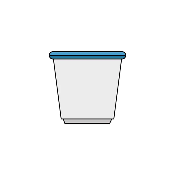 Tradicional chino taza de té aislado icono — Vector de stock