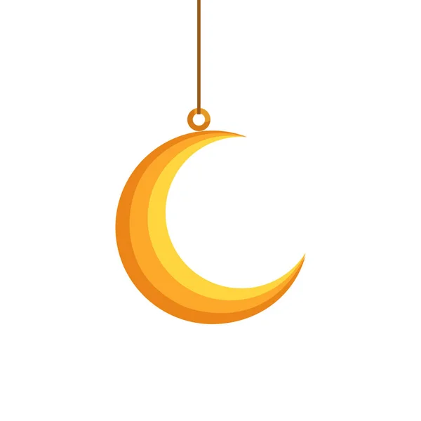 Ramadan Kareem maan opknoping decoratie — Stockvector