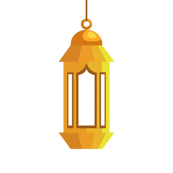 Ramadán kareem lámpa lógó dekoráció — Stock Vector