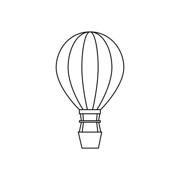 Balon powietrze gorący latający ikona — Wektor stockowy