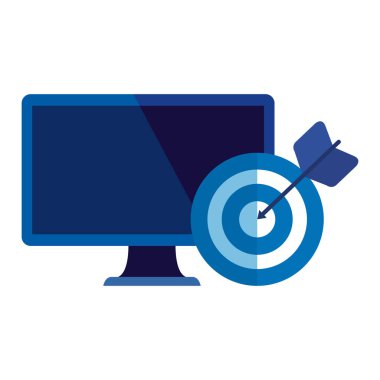 hedef ok ile masaüstü bilgisayar aygıtı