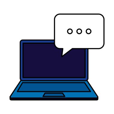 dizüstü bilgisayarınızla konuşma balonu