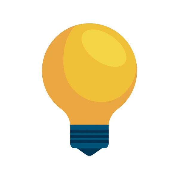 Bombilla de luz pensar idea icono — Vector de stock