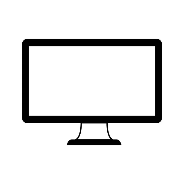 Icona del computer desktop isolato — Vettoriale Stock