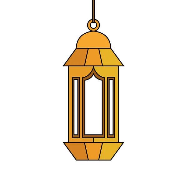 Ramadan kareem lamp hanging decoration — Stock Vector