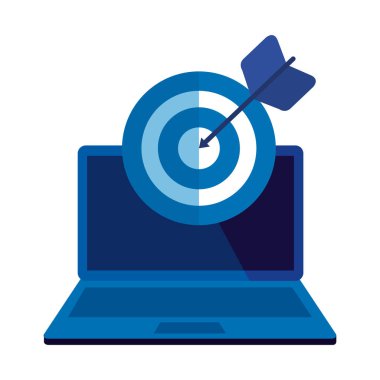 hedef ok başarı ile dizüstü bilgisayar