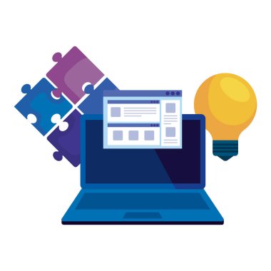 başarı simgeleri ile dizüstü bilgisayar