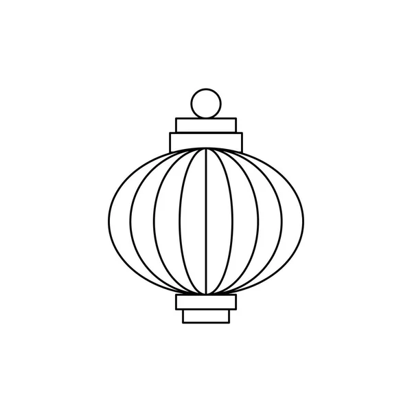 Chinesische dekorative Lampe hängende Symbol — Stockvektor