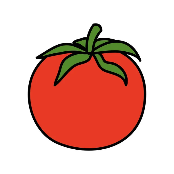 Ikon alami sayuran tomat segar - Stok Vektor