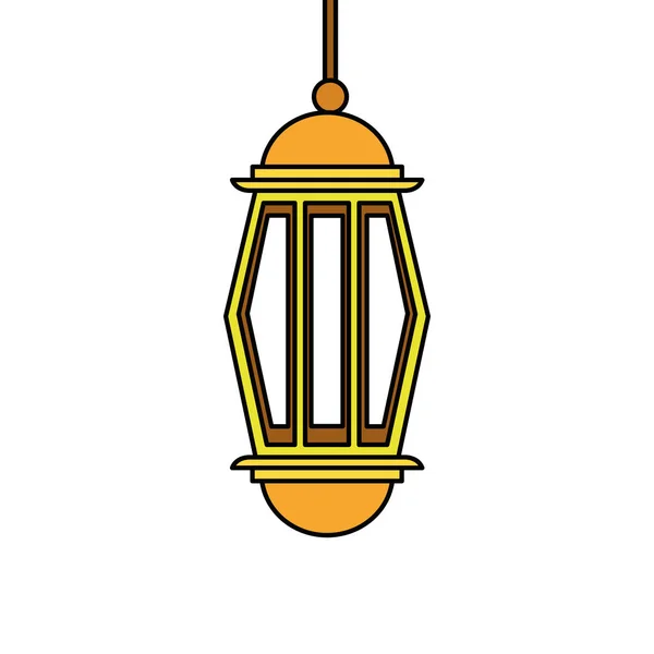 Рамадан Карим лампа висит украшение — стоковый вектор