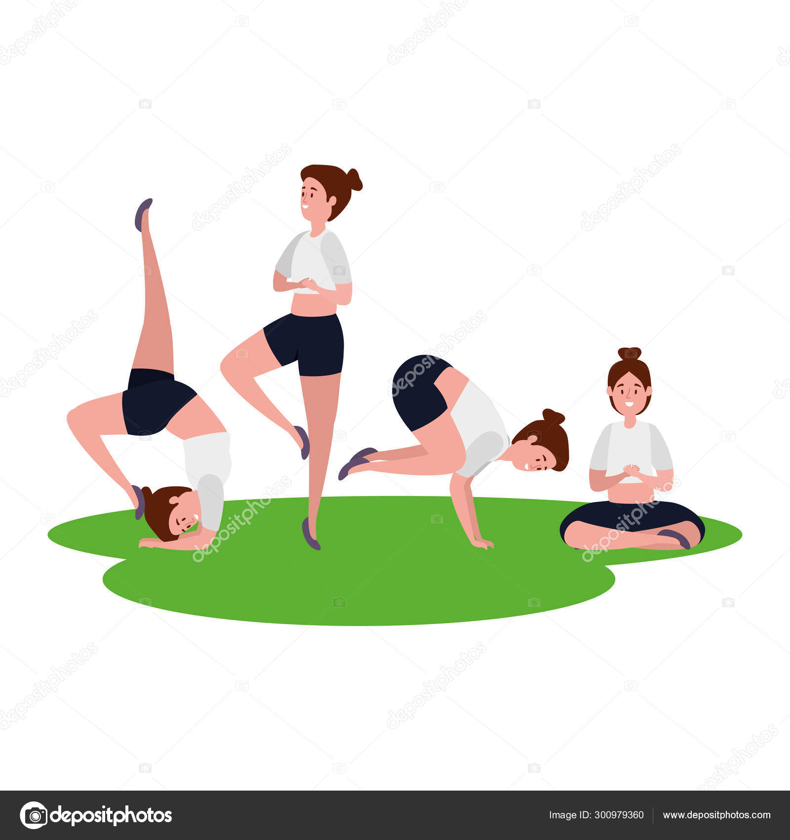 Personnages De Yoga Enfants Fitness Sport Enfants Posant Et Faisant  Gymnastique Yoga Exercices Vecteur Illustrations Vecteurs libres de droits  et plus d'images vectorielles de Enfant - iStock