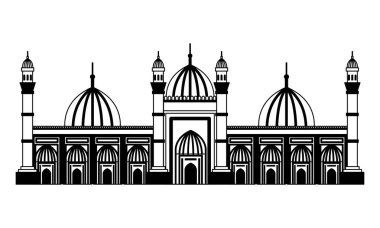 badshahi cami binası saray simgesi