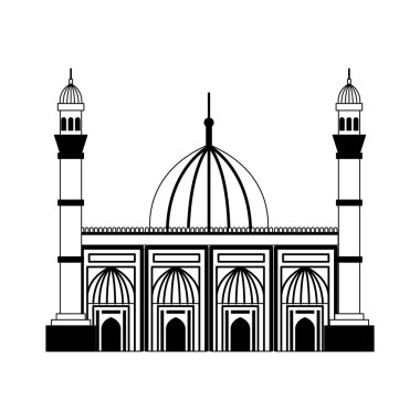 badshahi cami binası saray simgesi