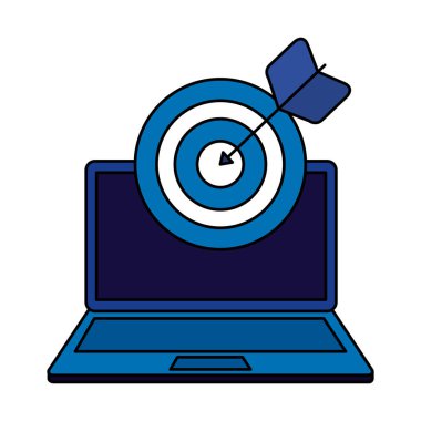 hedef ok başarı ile dizüstü bilgisayar