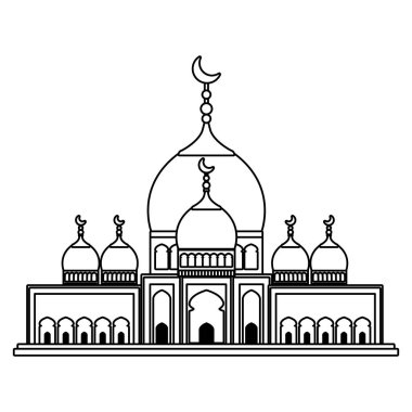 tac mahal cami binası simgesi