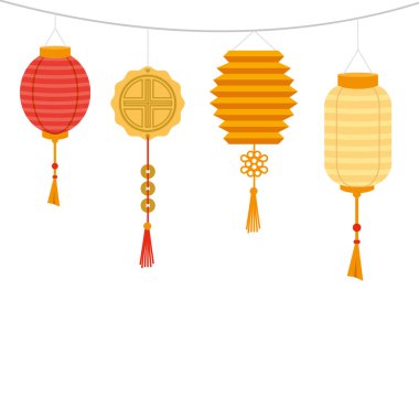 çin seti dekoratif lambalar simge asılı