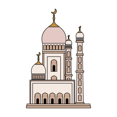 tac mahal cami binası simgesi