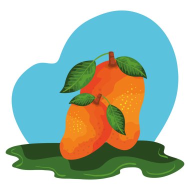 taze mango meyve doğa simgesi