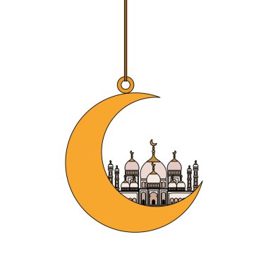 ay tac mahal cami binası ile asılı