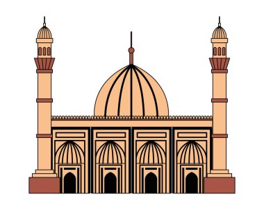 badshahi cami binası saray simgesi