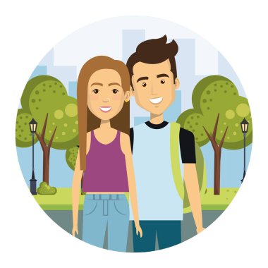 sokak kentsel tarzı genç çift