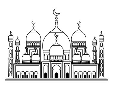 tac mahal cami binası simgesi