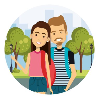 sokak kentsel tarzı genç çift