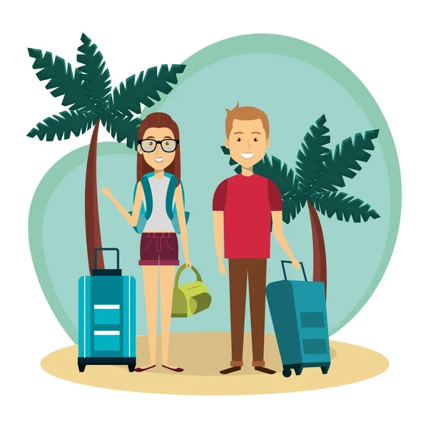 plaj karakterleri genç aşıklar çift