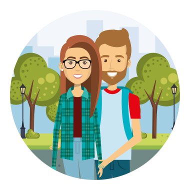 sokak kentsel tarzı genç çift