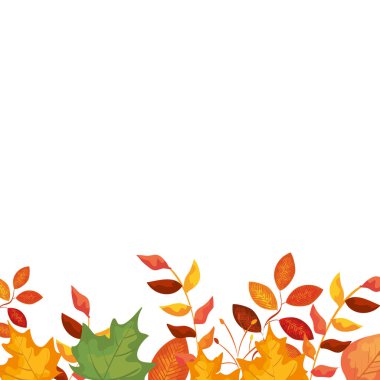 sonbahar dalı ve kuru yapraklar doğa çerçevesi