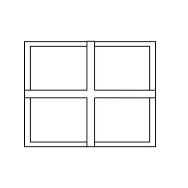 Yalıtılmış pencere vektör tasarımı