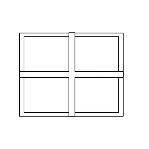 Geïsoleerd venster vector ontwerp — Stockvector