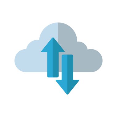 Yalıtılmış bulut bilgi işlem vektör tasarımı