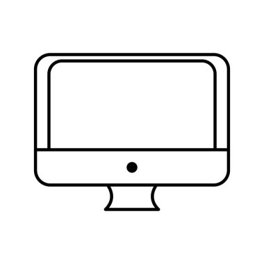 Yalıtılmış bilgisayar vektör tasarımı