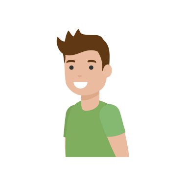 İzole çocuk karikatür tasarım