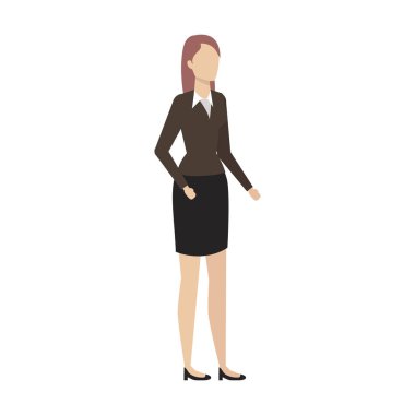 Businesswoman avatar karikatür tasarım