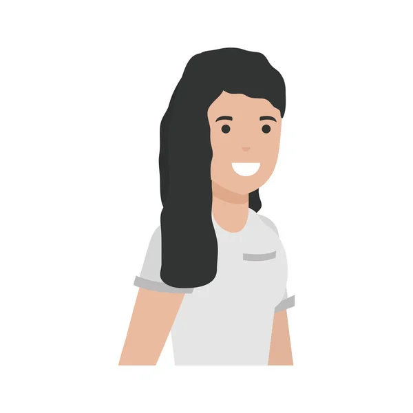 Izolovaný avatar žena vektorový design — Stockový vektor