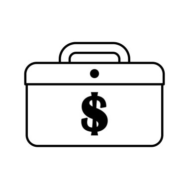 İzole bavul vektör tasarımı