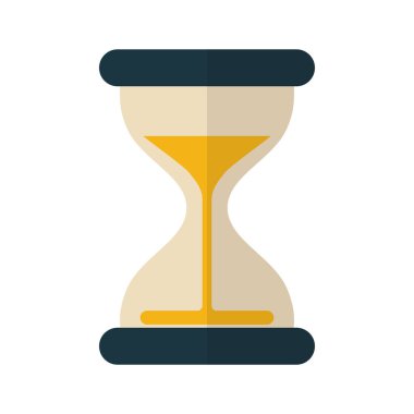 İzole kum saati simgesi tasarımı