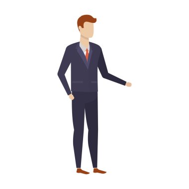 İşadamı avatar karikatür tasarım