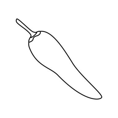 İzole biber vektör tasarımı