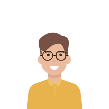 İzole edilmiş Avatar Adam vektör tasarımı