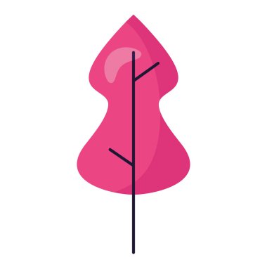 İzole soyut ve sezon ağacı tasarımı