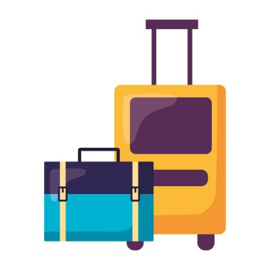 Seyahat tasarımı için izole çanta