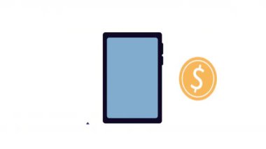 e-ticaret uygulama animasyonu ile akıllı telefon