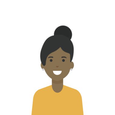 İzole edilmiş Avatar kadın vektör tasarımı