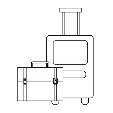 Seyahat tasarımı için izole çanta